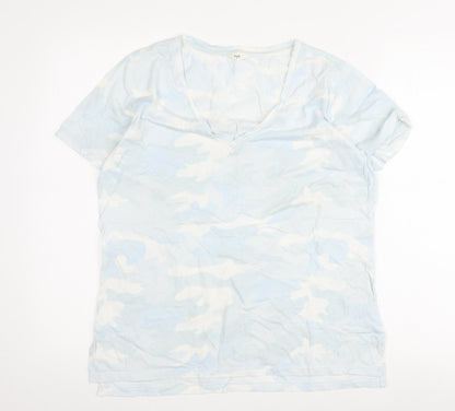 hush Women's Multicoloured Camouflage T-Shirt, M