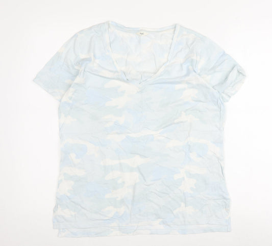 hush Women's Multicoloured Camouflage T-Shirt, M