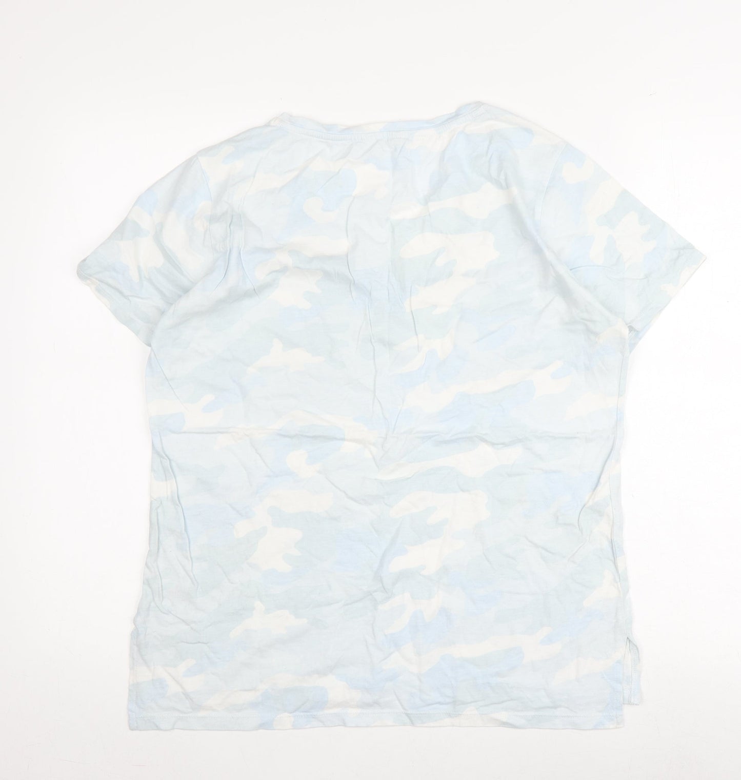 hush Women's Multicoloured Camouflage T-Shirt, M