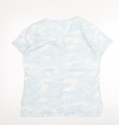 hush Women's Multicoloured Camouflage T-Shirt, M