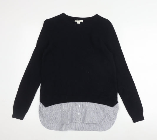 Womens UK Size S Whistles Black Pullover Jumper