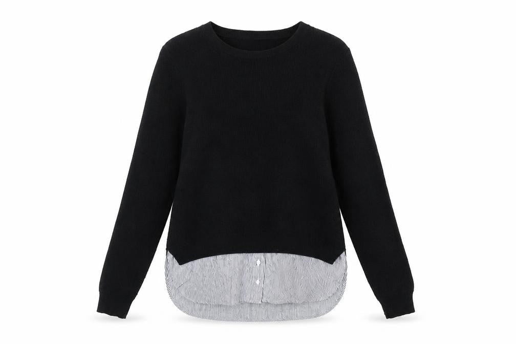 Womens UK Size S Whistles Black Pullover Jumper