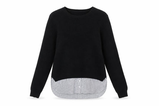 Womens UK Size S Whistles Black Pullover Jumper