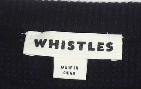 Womens UK Size S Whistles Black Pullover Jumper