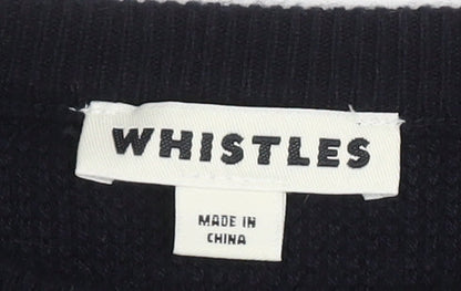 Womens UK Size S Whistles Black Pullover Jumper