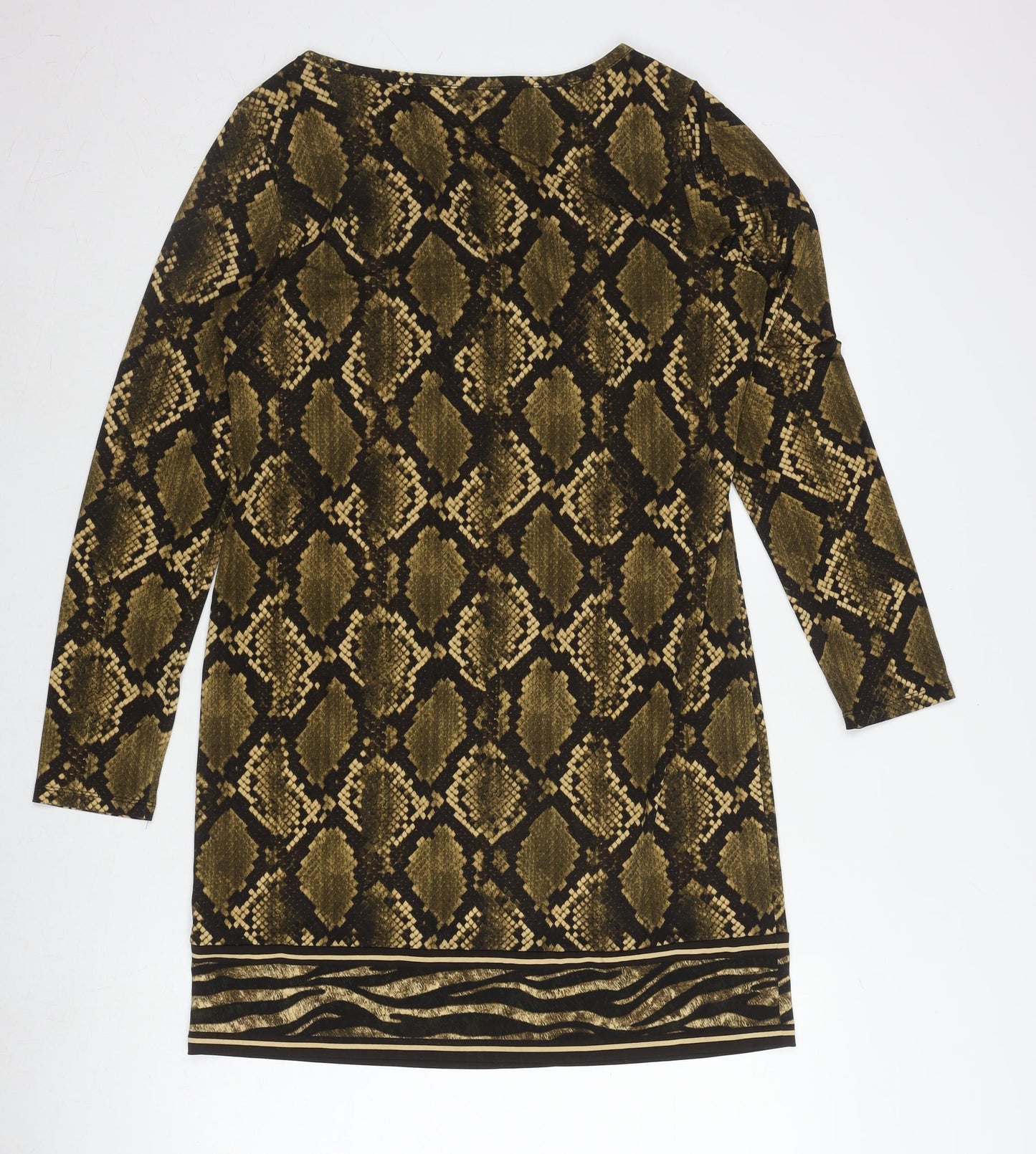 Michael Kors Women's L Brown Animal Print Dress