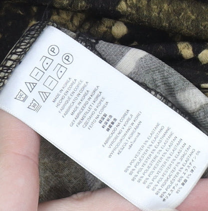 Michael Kors Women's L Brown Animal Print Dress