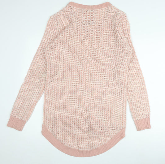 Womens UK Size 14 SoulCal & Co Pink Pullover Jumper