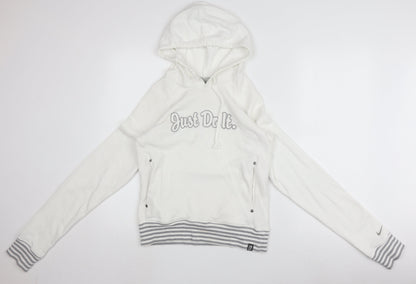 Nike Women's White Pullover Hoodie Size 10