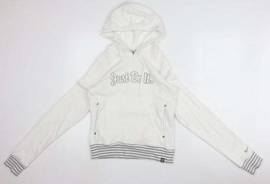 Nike Women's White Pullover Hoodie Size 10