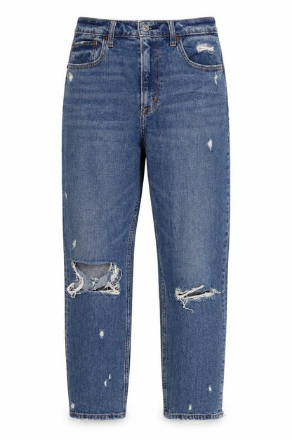 Womens UK Size 26 Abercrombie & Fitch Relaxed Fit Mom Blue Jeans