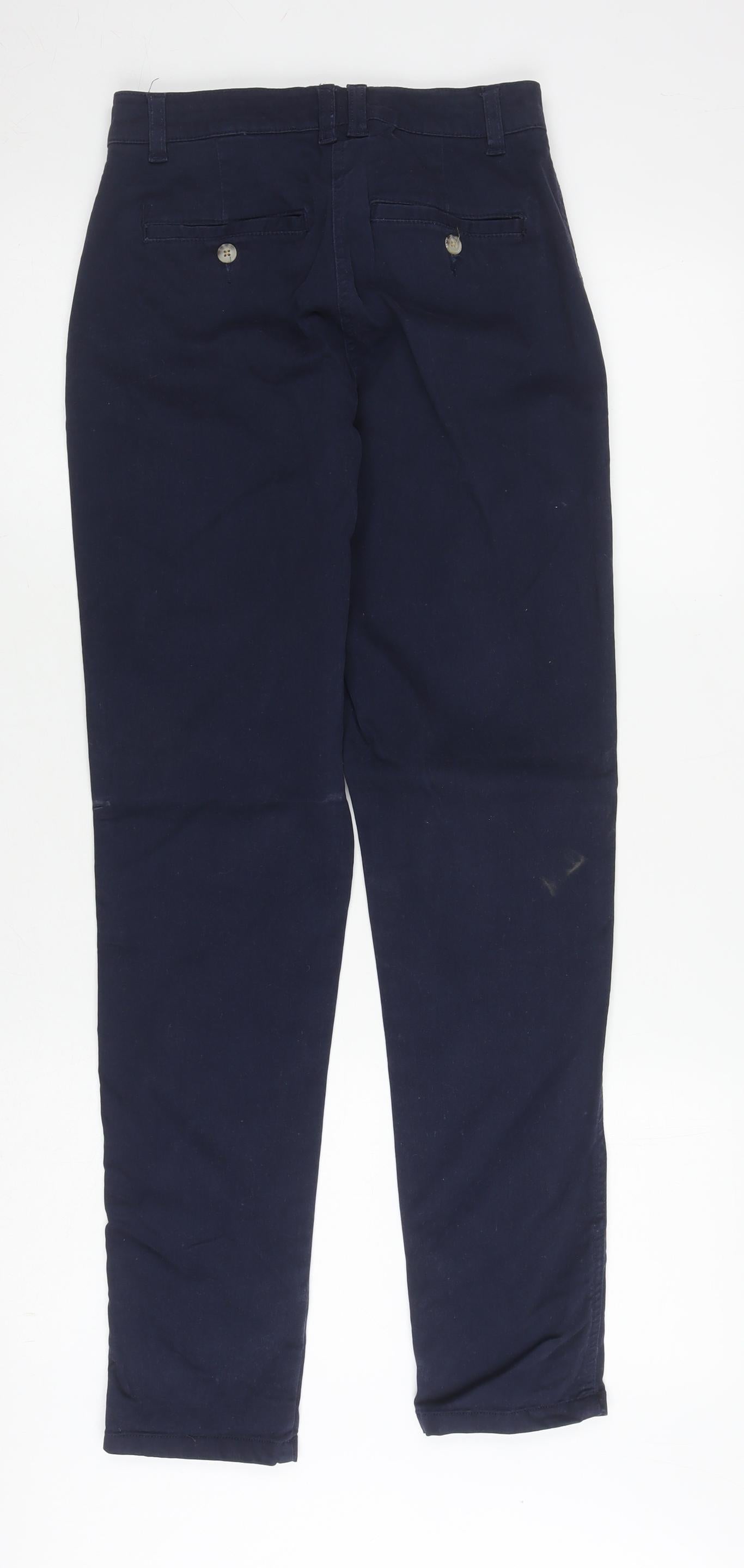 Womens UK Size 4 Joules Regular Fit Casual Blue Trousers