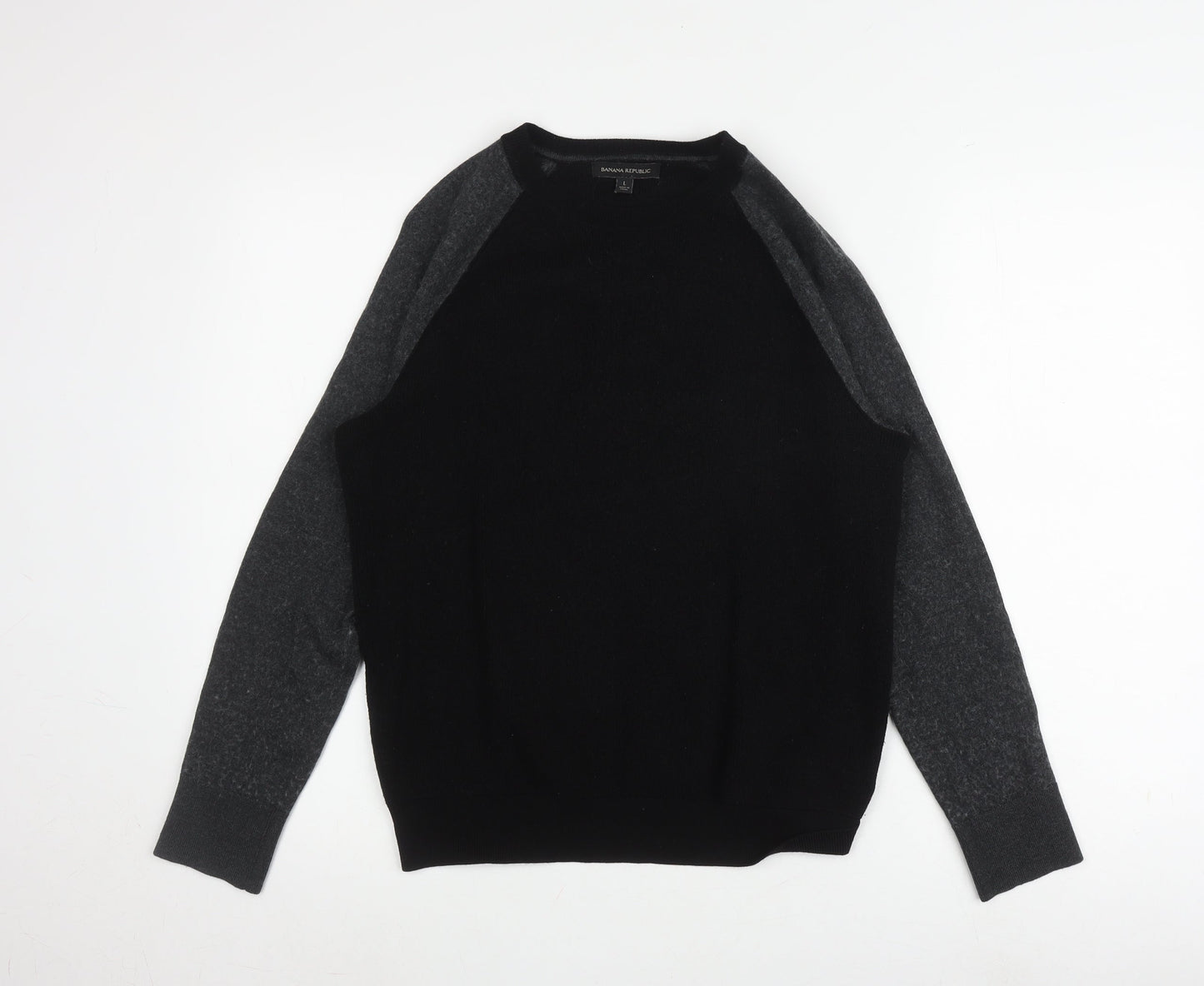 Banana Republic Men's Black Wool Pullover Jumper L