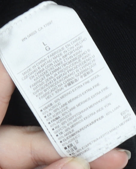 Banana Republic Men's Black Wool Pullover Jumper L