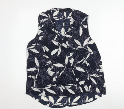 Banana Republic Women's Floral Blouse Multicoloured M