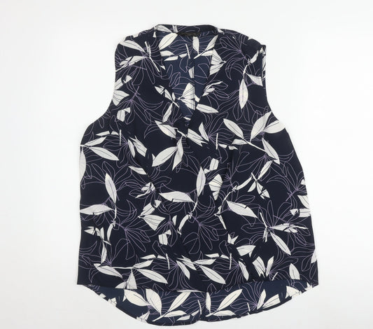 Banana Republic Women's Floral Blouse Multicoloured M