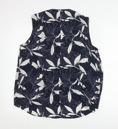 Banana Republic Women's Floral Blouse Multicoloured M