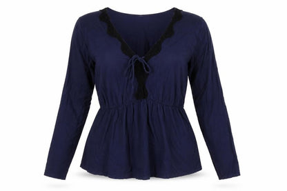 Womens UK Size XL Hush Blue Tunic Blouse