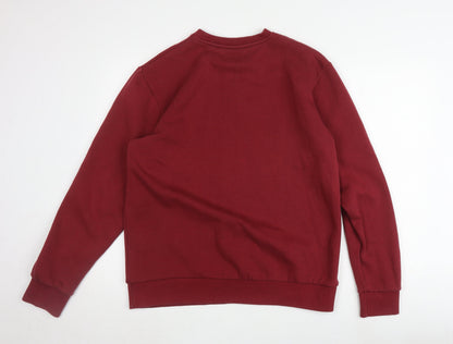 Mens UK Size L FILA Red Pullover Sweatshirt