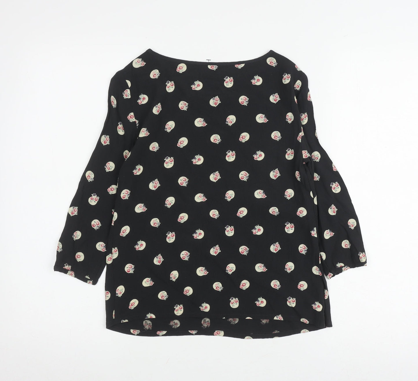 Womens UK Size 6 Cath Kidston Black Basic Blouse