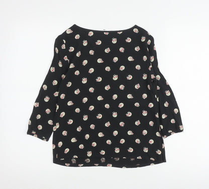 Womens UK Size 6 Cath Kidston Black Basic Blouse