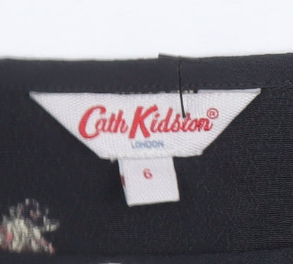 Womens UK Size 6 Cath Kidston Black Basic Blouse