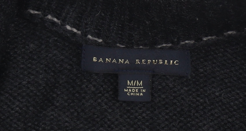 Mens UK Size M Banana Republic Black Basic Jacket