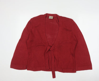 Eastex Women's Red Cardigan V-Neck Size 10
