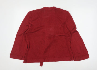 Eastex Women's Red Cardigan V-Neck Size 10