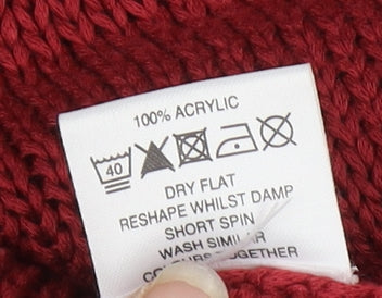 Eastex Women's Red Cardigan V-Neck Size 10