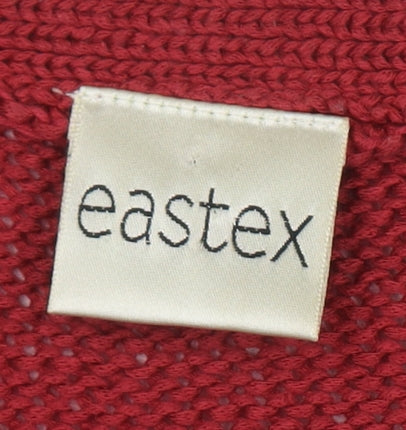 Eastex Women's Red Cardigan V-Neck Size 10