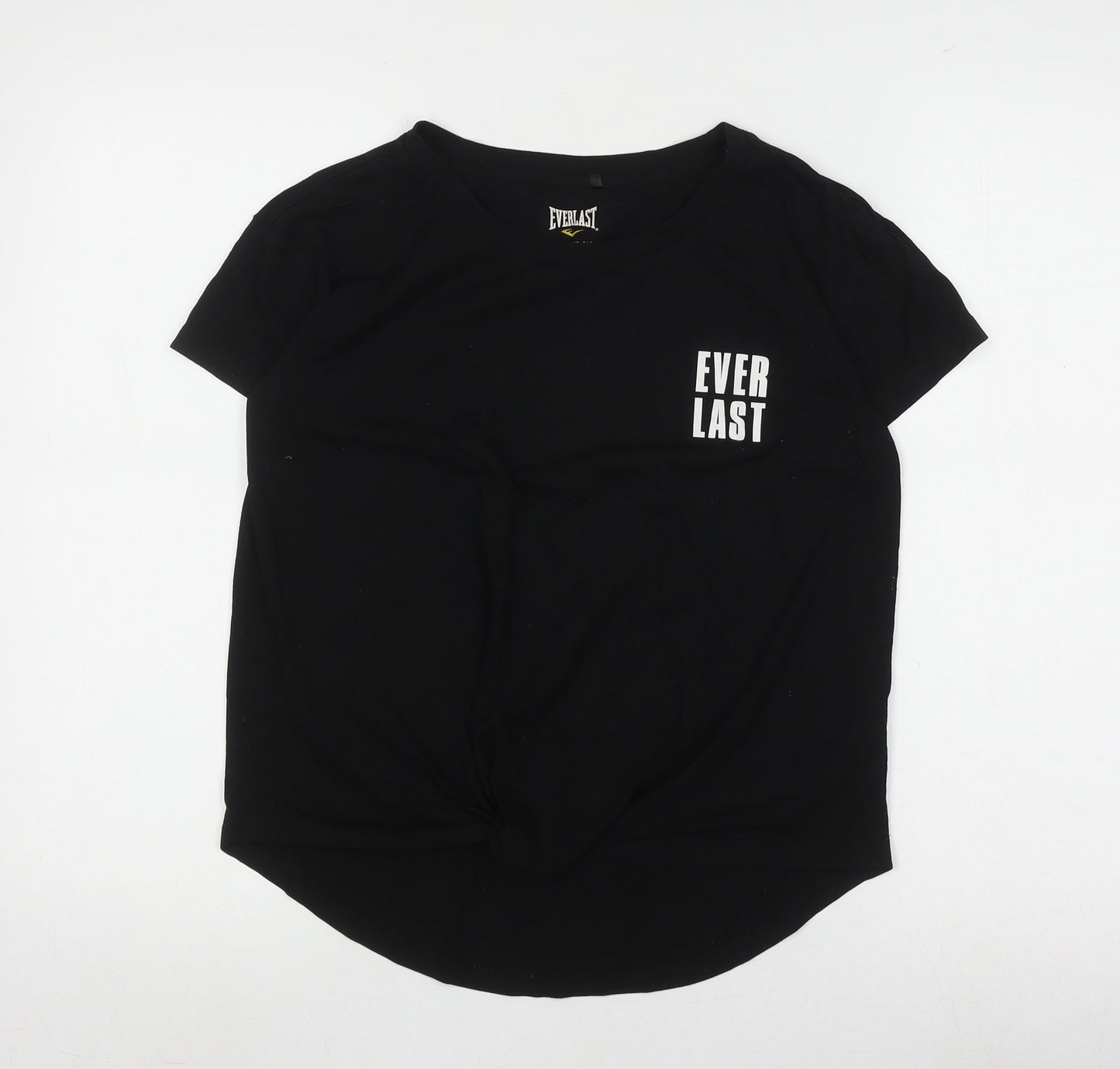 Womens UK Size 12 Everlast Black Basic T-Shirt