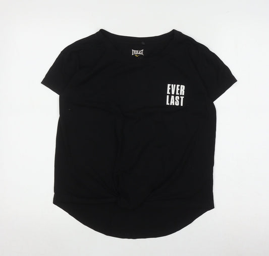 Womens UK Size 12 Everlast Black Basic T-Shirt