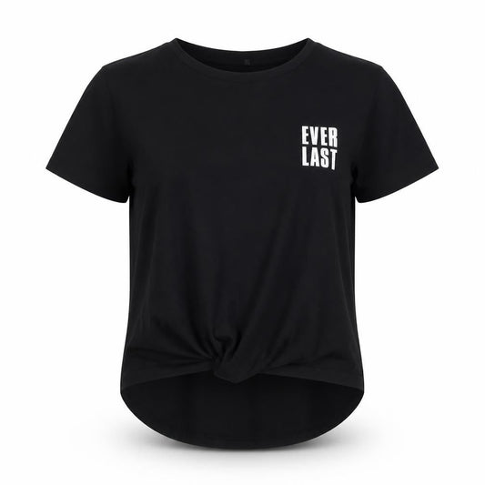 Womens UK Size 12 Everlast Black Basic T-Shirt