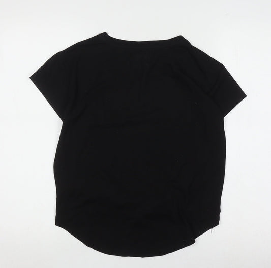 Womens UK Size 12 Everlast Black Basic T-Shirt