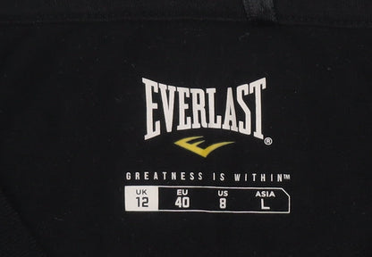 Womens UK Size 12 Everlast Black Basic T-Shirt