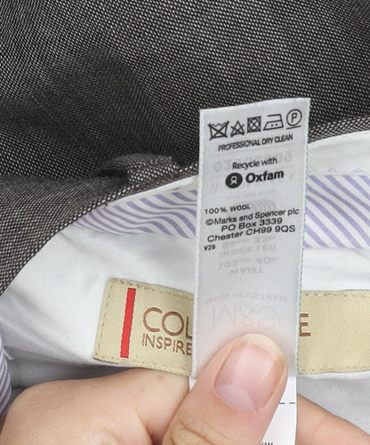 Marks and Spencer Men's Brown Wool Dress Pants