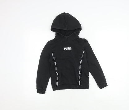 Puma Boys Black Pullover Hoodie - 7-8 Years