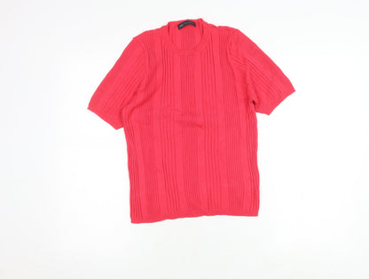 Womens UK Size 16 Marks and Spencer Red Basic Blouse