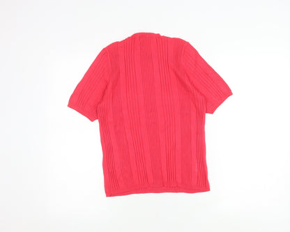 Womens UK Size 16 Marks and Spencer Red Basic Blouse