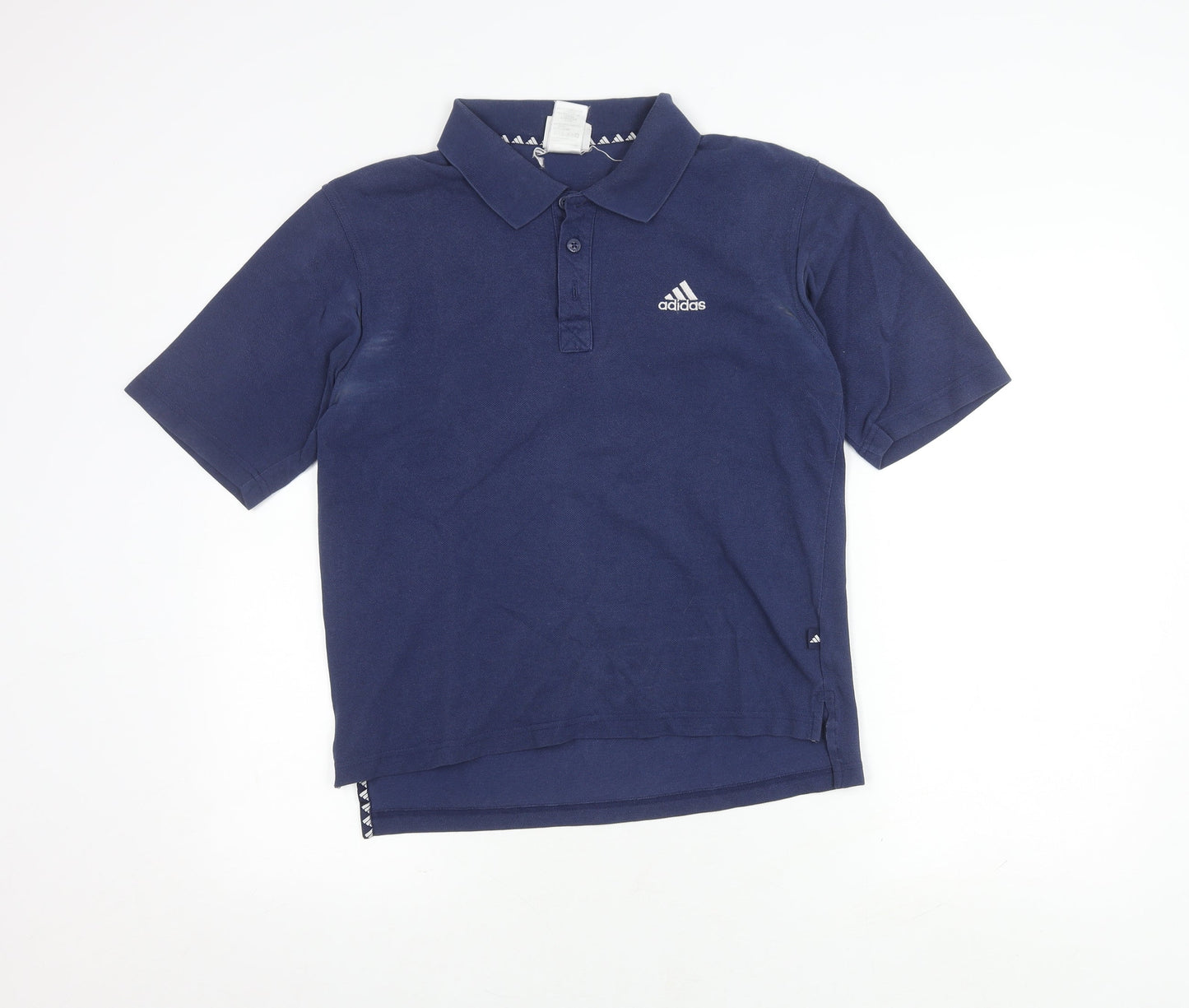 Adidas Men's Blue Polo Shirt Size S - Classic Sporty Style