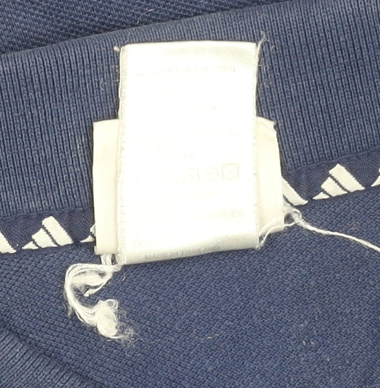 Adidas Men's Blue Polo Shirt Size S - Classic Sporty Style