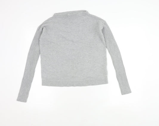 Betty & Co Women's Grey High Neck Jumper, Size 10