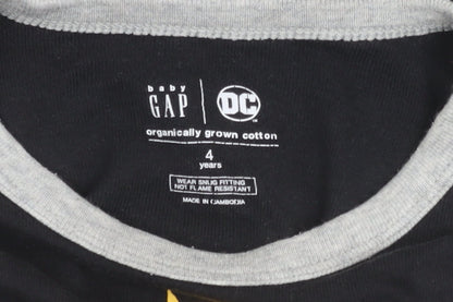 Boys' GAP DC Superhero Black T-Shirt 4 Years Long Sleeve