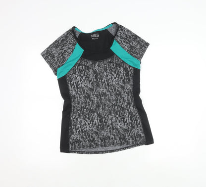 Marks and Spencer Women's Multicoloured T-Shirt Size 8
