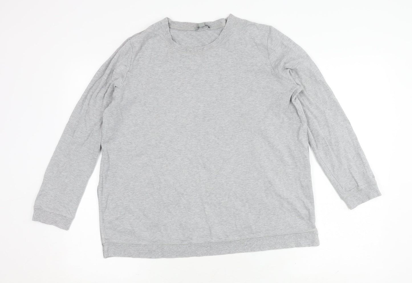 COS Grey Crew Neck Pullover Jumper M Unisex Cotton