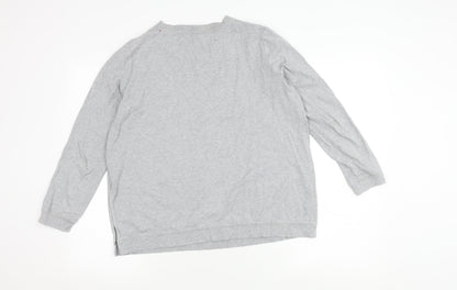 COS Grey Crew Neck Pullover Jumper M Unisex Cotton
