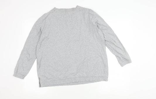 COS Grey Crew Neck Pullover Jumper M Unisex Cotton