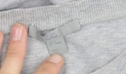 COS Grey Crew Neck Pullover Jumper M Unisex Cotton