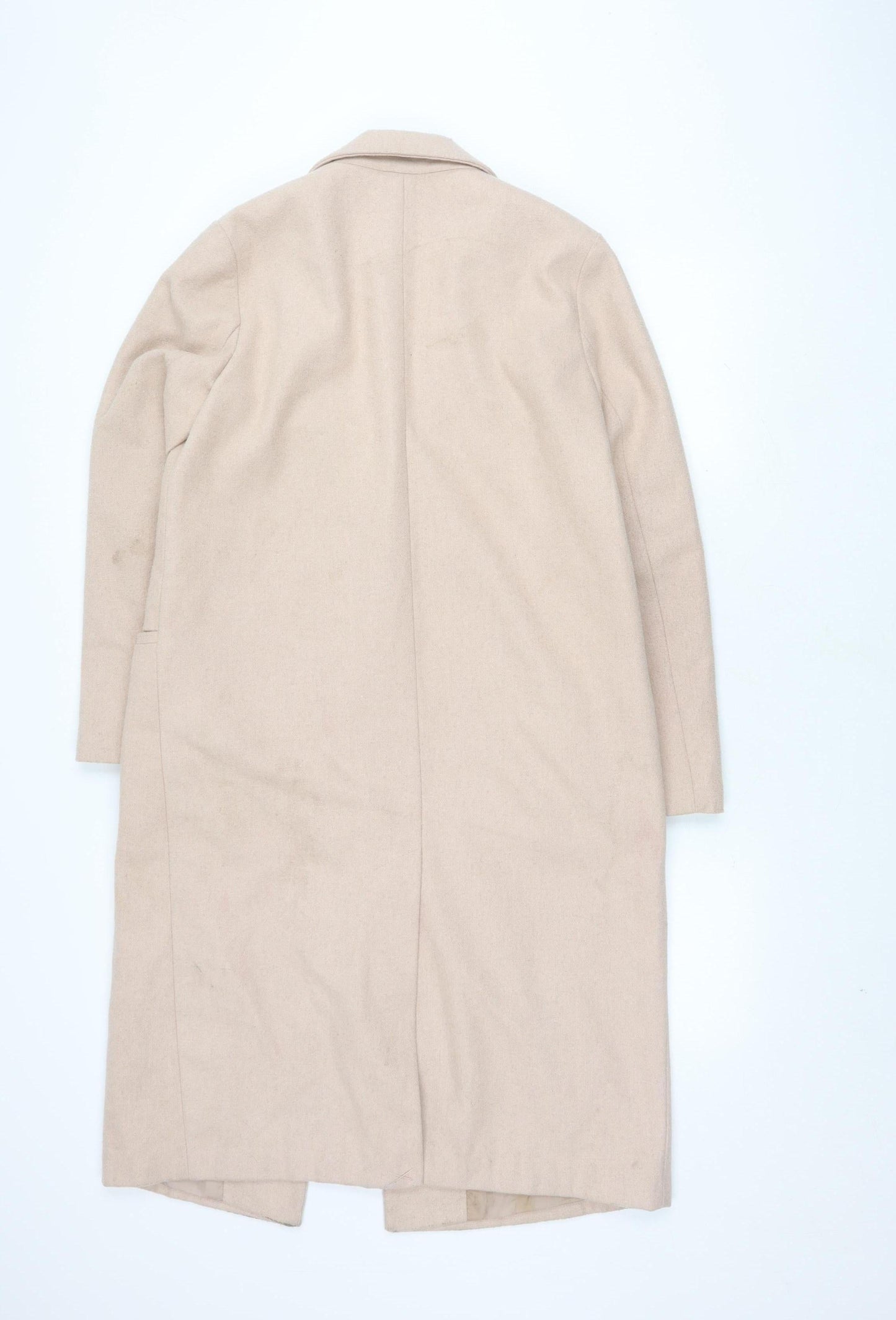 Womens UK Size 12 New Look Beige Overcoat
